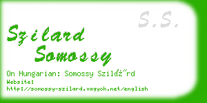 szilard somossy business card